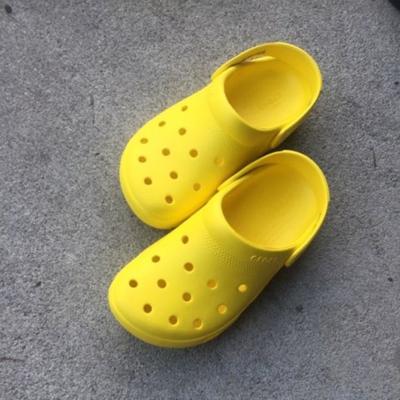 CROCS | Shoes | Crocs Classic Yellow Size 4 | Poshmark